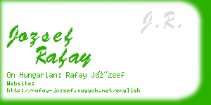 jozsef rafay business card